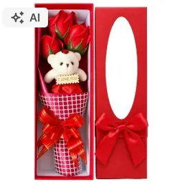 flower-box-sztuczne-kwiaty-mydlane-5szt-roz-mis-w-pudelku-kwiaty-na-prezent
