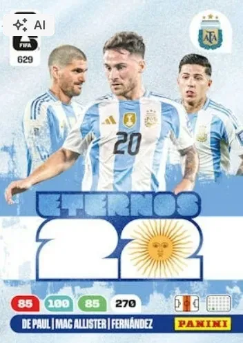 PANINI FIFA WORLD CUP 2026 Adrenalyn XL - karta nr 629 ETERNOS 22 De Paul