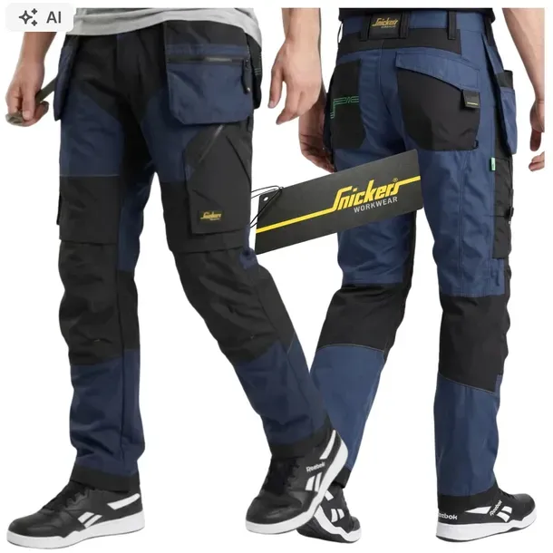 Spodnie robocze elastyczne monterskie z WORKAMI Snickers PRE6902 FlexiWork