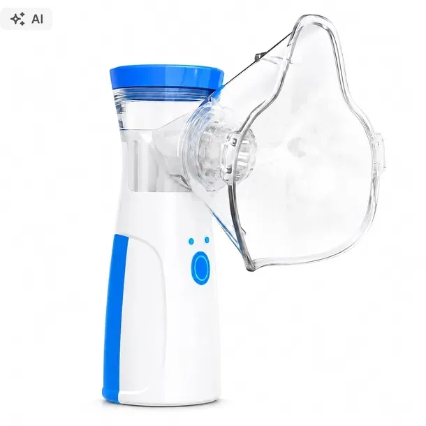 INHALATOR USB AKUMULATOROWY NEBULIZATOR ULTRADŹWIĘKOWY Z 2 MASKAMI ZESTAW