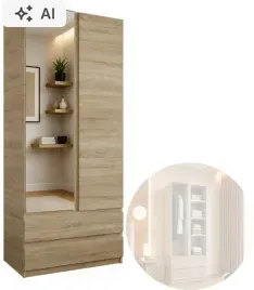szafa-190x90-z-cichym-domykiem-bokami-w-calosci-lustro-dab-sonoma
