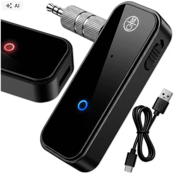 ADAPTER BLUETOOTH AUX SAMOCHODOWY DO SAMOCHODU 2W1 NADAJNIK ODBIORNIK TX RX