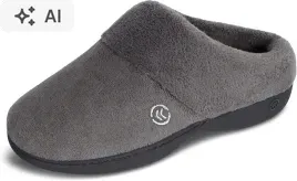 isotoner-szare-kapcie-damskie-z-miekkim-materialem-i-ociepleniem-37-6oa