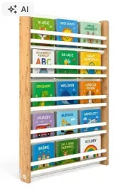 regal-na-ksiazki-dla-dzieci-biblioteczka-14090-bsh-95-debowo-bialy
