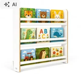 regal-na-ksiazki-dla-dzieci-biblioteczka-8090-bsh-93-bialy