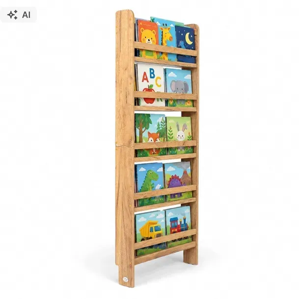 Regał na książki dla dzieci Biblioteczka 140×60 BSH-65 dębowy