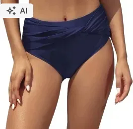 dol-bikini-damski-wysoki-stan-modelujacy-brzuch-granatowy-s-shekini