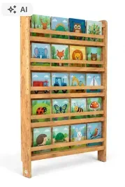 regal-dzieciecy-na-ksiazki-kids-helper-puzzle-14090-bsh-pz-95-debowy