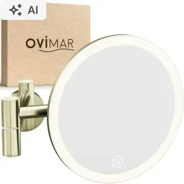lusterko-led-5x-ladowalne-scienne-zlote-blavand-gold-ovimar
