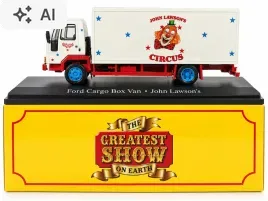 auto-kolekcjonerskie-ford-cargo-truck-box-van-john-lawson-s-circus-1-76