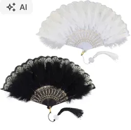 wachlarz-z-pior-skladany-damski-retro-2-sztuki-czarny-bialy