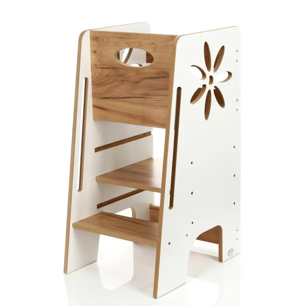 Kids Helper Kitchen Helper pomocnik kuchenny Montessori biały-dąb KH-350