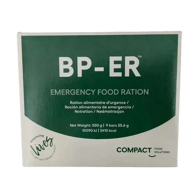 Racja Żywnościowa BP-ER 500g Długoterminowa Awaryjna 9x 55,5g 2432 kcal ...