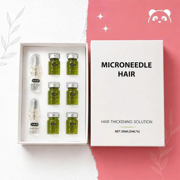 Zestaw mikroigłowy do włosów Microneedle Hair – serum zagęszczające i aplik