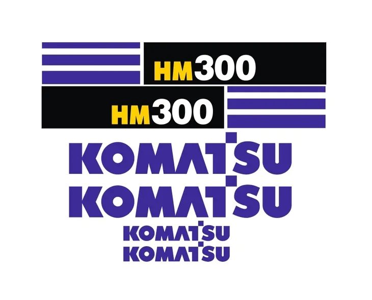 Naklejki oklejenie naklejka - KOMATSU HM300