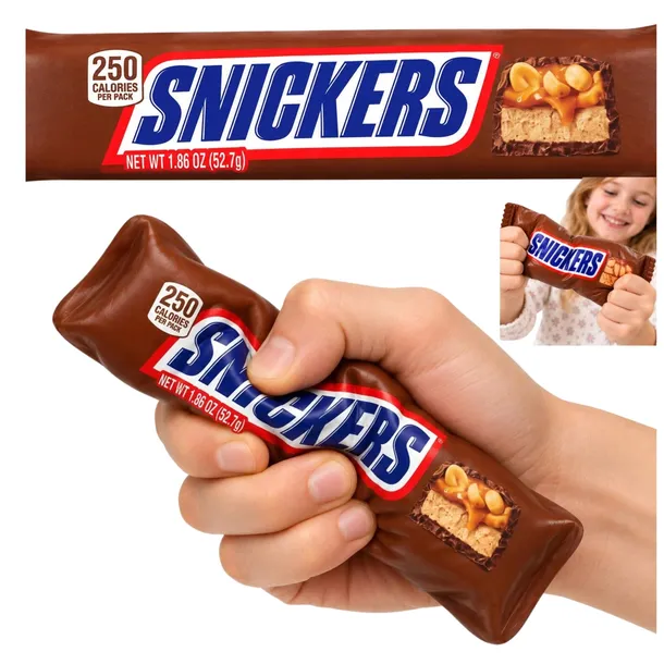 Gniotek Antystresowy Snickers Baton Squishy Zabawka XXL 19cm Prezent