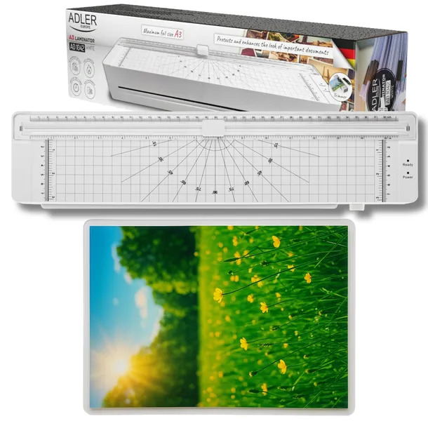 LAMINATOR A3 A4 Laminarka 80-125 mic 320mm 5x Folia gratis Szybka Trymer