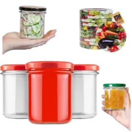 16x-sloik-sloiki-350ml-z-zakretka-fi82-na-miod-dzem-przetwory-szklane-035l