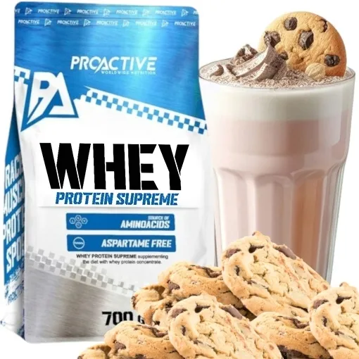 BIAŁKO WPC serwatkowe whey ODŻYWKA BIAŁKOWA ProActive 700g CIASTKO
