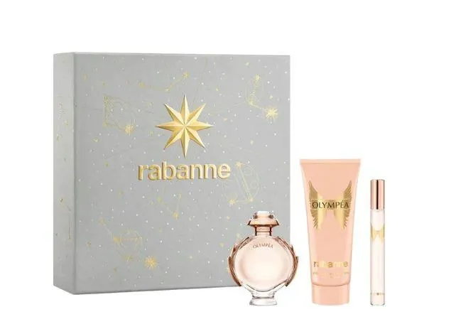 Paco Rabanne Olympea zestaw EDP 50ml balsam do ciała 100ml perfumetka 10ml