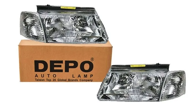VW Passat B5 reflektory lampy H4+H7 L+P2 DEPO