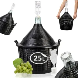 balon-na-wino-25l-cydr-w-koszu-gasior-do-wina-25-l-zestaw-korek-rurka