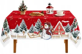 obrus-swiateczny-140x220-cm-czerwony-balwan-choinki-poliester-8-10-osob