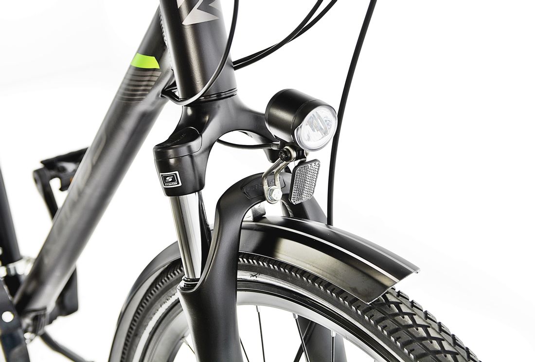 Rower elektryczny EBIKE 28 Kands LESTER 21 czarny 2021 ERLI.pl