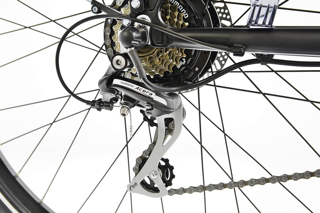 Rower elektryczny EBIKE 28 Kands LESTER 21 czarny 2021 ERLI.pl