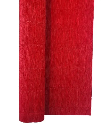Krepina krepa włoska 180 g bibuła marszczona nr. 589 czerwony ciemny red