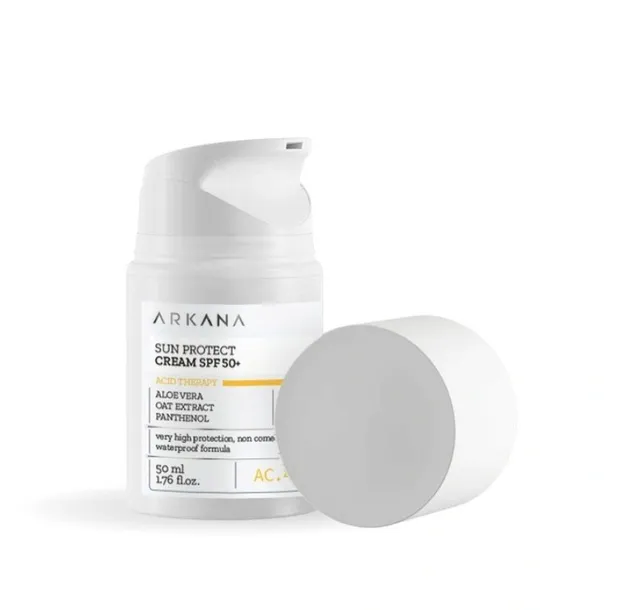 Arkana Sun Protect Cream SPF 50+ - krem ochronny z filtrem SPF 50+ 50 ml