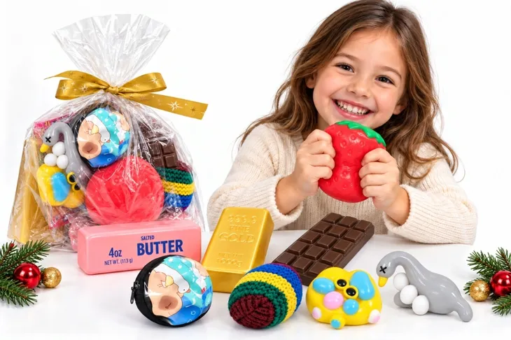 ZESTAW PREZENTOWY 8W1 GNIOTKI ANTYSTRESOWE SENSORYCZNE SQUISHY PREZENT