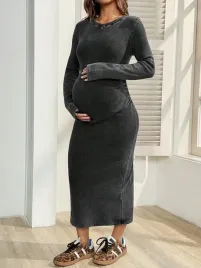 shein-szara-sukienka-ciazowa-s06-m