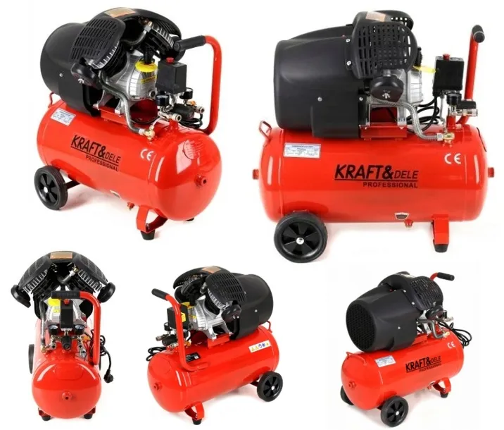 KOMPRESOR OLEJOWY SPRĘŻARKA POWIETRZA 50L 2 TŁOKI 230V 4,1KW 2TŁOKOWY