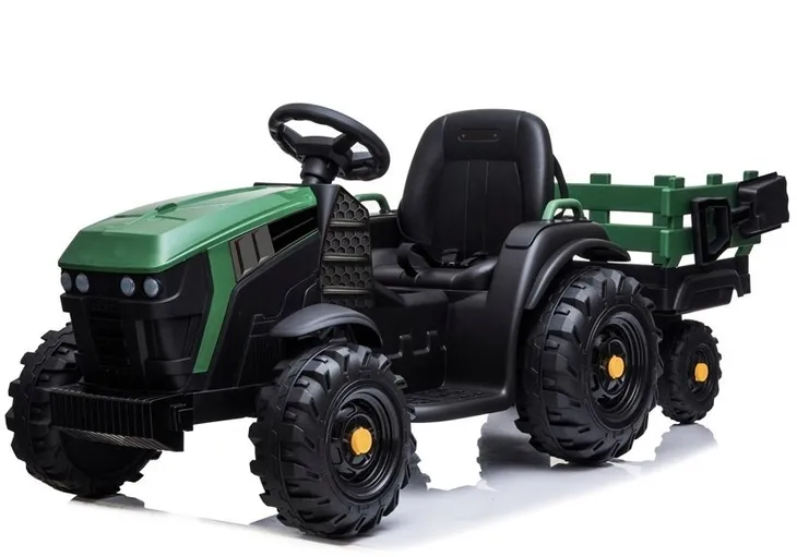 Duży Traktor na akumulator z Przyczepką Pilot dla dzieci 12V 7Ah