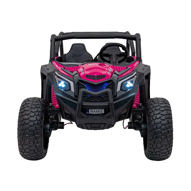 Auto na akumulator Quad Buggy UTV X3 Off-Road 4 x 200 W 24V Różowy