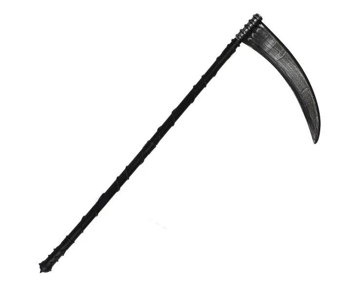 KOSA ŚMIERCI UPIORA ŻNIWIARZA REKWIZYT NA HALLOWEEN HORROR CZARNA 82x32 cm