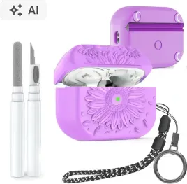 etui-kompatybilne-z-airpods-pro2-zestaw-do-czyszczenia-karabinczyk-fiolet