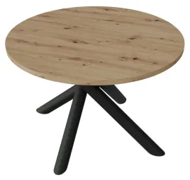 okragly-stol-do-jadalni-otto-110cm-dab-artisan-i-czarny-stelaz-pajak