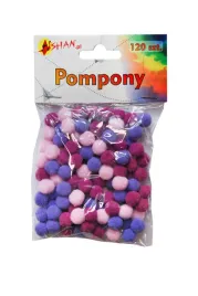 pompony-kolorowe-mix-fioletowy-120-szt-shan-sp03