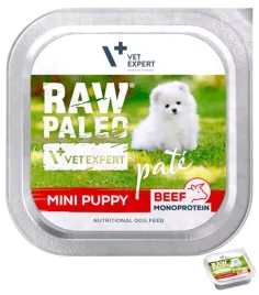 vetexpert-raw-paleo-pate-mini-puppy-beef-150g