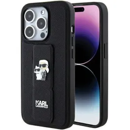etui-karl-lagerfeld-gripstand-saffiano-karlandchoupette-pins-na-iphone-15-pro
