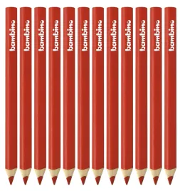 kredki-grube-trojkatne-12-szt-bambino-czerwone