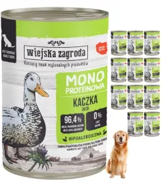 wiejska-zagroda-monobialkowa-kaczka-12-x-400g-mokra-karma-dla-psa