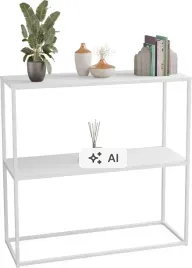 konsola-metalowa-toaletka-stolik-polka-stojaca-loft-bialy-matowy-80x30h78
