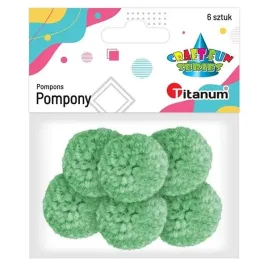 pompony-wloczkowe-mietowe-30mm-6szt-titanum