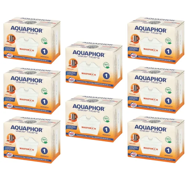 Filtry do wody zmiękczające do twardej wody Aquaphor Maxfor+ H, 8 szt.