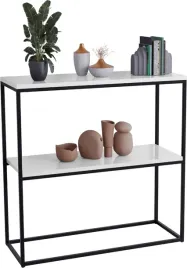 konsola-metalowa-toaletka-stolik-polka-stojaca-loft-bialy-polysk-60x20h80