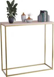 nowoczesna-konsola-przedpokoj-glamour-80x30x80-zlota-dab-sonoma