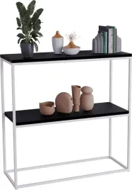 konsola-podwojna-z-polka-przedpokoj-loft-80x30h80-biala-blat-minipearl